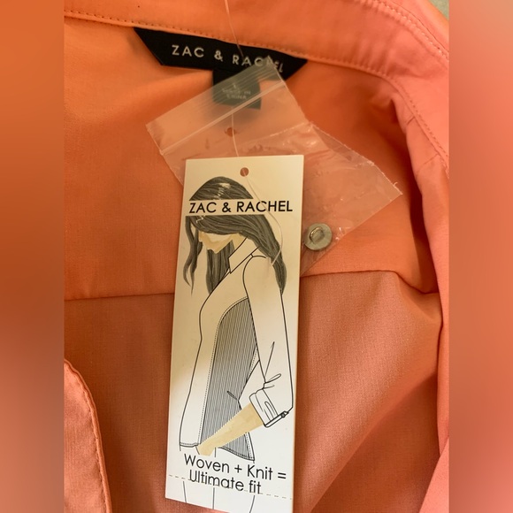 Zac & Rachel Peach Button-Down Shirt - Picture 6 of 13